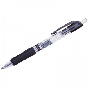 Ручка гелевая автоматическая Crown CEO Jell (0.7мм, черный, резиновая манжетка) 1шт. (AJ-5000R)