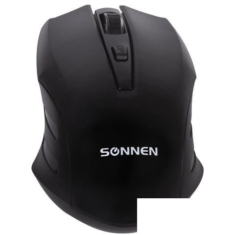 Набор клавиатура+мышь Sonnen K-618, беспроводной, мышь 3 кнопки, черный (512656)