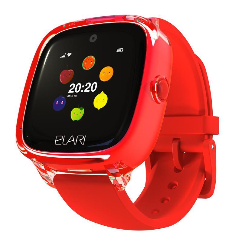 Смарт-часы детские Elari KidPhone Fresh, красные