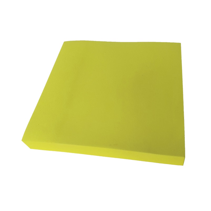 Стикеры (самоклеящийся блок) BG, 76x76мм, желтый пастель, 100 листов, европодвес (LBZ76n 7111)