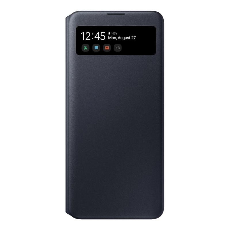 Чехол-книжка Samsung S View Wallet Cover для A71, черный (EF-EA715PBEGRU)
