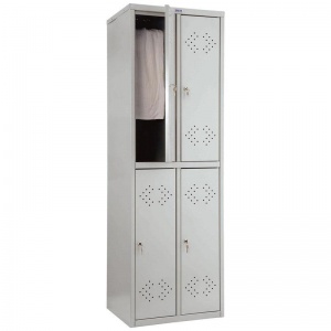 Шкаф для одежды металлический Практик LS-22, 577x500x1830мм