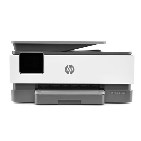 МФУ струйное HP OfficeJet Pro 8023, &quot;3 в 1&quot;, белый/серый, USB/LAN/Wi-Fi (1KR64B)