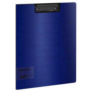 Папка-планшет с крышкой Berlingo Steel&Style (A4, до 100 листов, пластик-полифом) синий (PPf_93002)