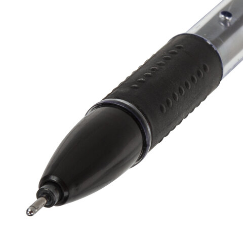 Ручка гелевая Staff &quot;College&quot; (0.3мм, черный, корпус прозрачный, держатель) 36шт. (143016)