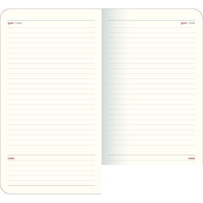 Ежедневник недатированный 120x210мм InFolio Dandy (64 листа) обложка кожзам, бордовая