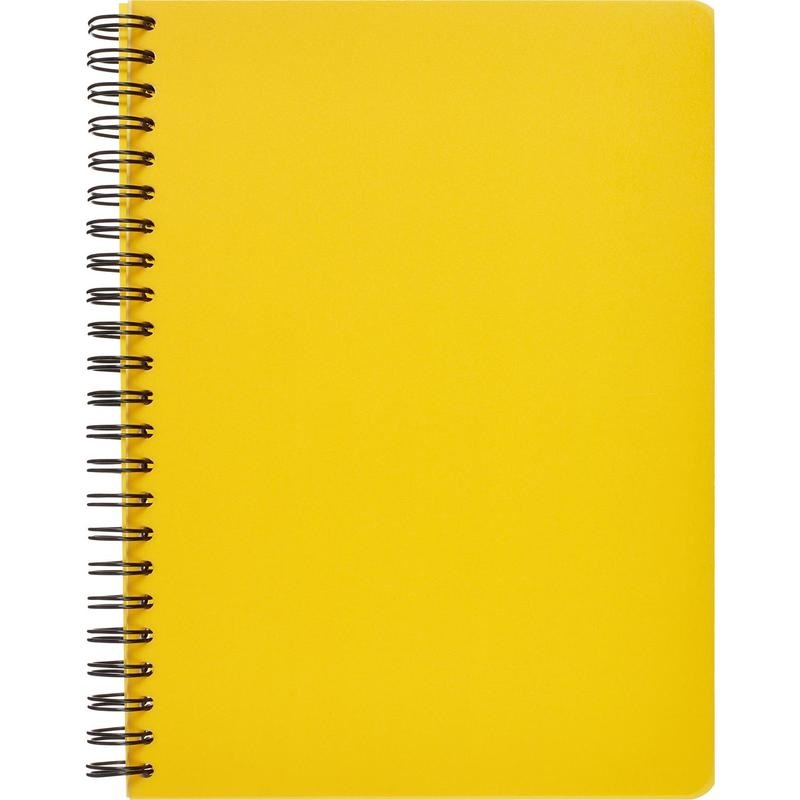 Бизнес-тетрадь А5 Attache Bright colours, 96 листов, клетка, желтая (207x260мм), 20шт.