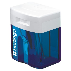 Точилка ручная пластиковая Berlingo (1 отверстие, с контейнером) (BBp_10039)