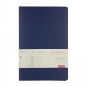 Ежедневник недатированный А5 Bruno Visconti Megapolis Flex (136 листов) обложка кожзам, темно-синий