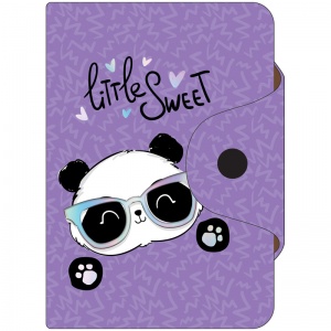 Визитница карманная OfficeSpace "Sweet Panda" (10 карманов, пвх, 75x110мм) 10шт. (319950)