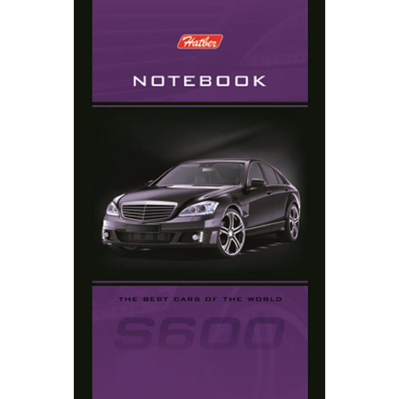 Блокнот 48л, А7 Hatber &quot;Автопанорама&quot;, клетка, склейка, 3-х цветный блок (48Б7В1к)