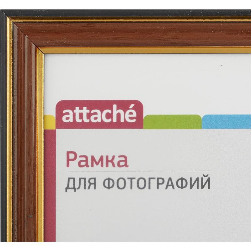 Рамка для фотографий Attache (А4, 210x300мм, пластик) орех, 1шт.