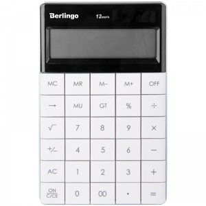 Калькулятор настольный Berlingo (12-разрядный) белый (CIW_100)