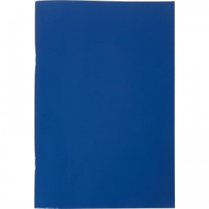 Тетрадь общая 96л, А4 (клетка, скрепка, бумвинил) обложка синяя