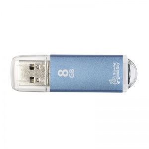 Флэш-диск USB 8Gb SmartBuy V-Cut, голубой