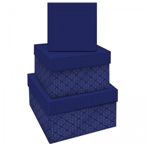 Набор квадратных коробок 3-в-1 MESHU "Blue style. Base" (19,5x19,5x11-15,5x15,5x9см) (MS_46593)