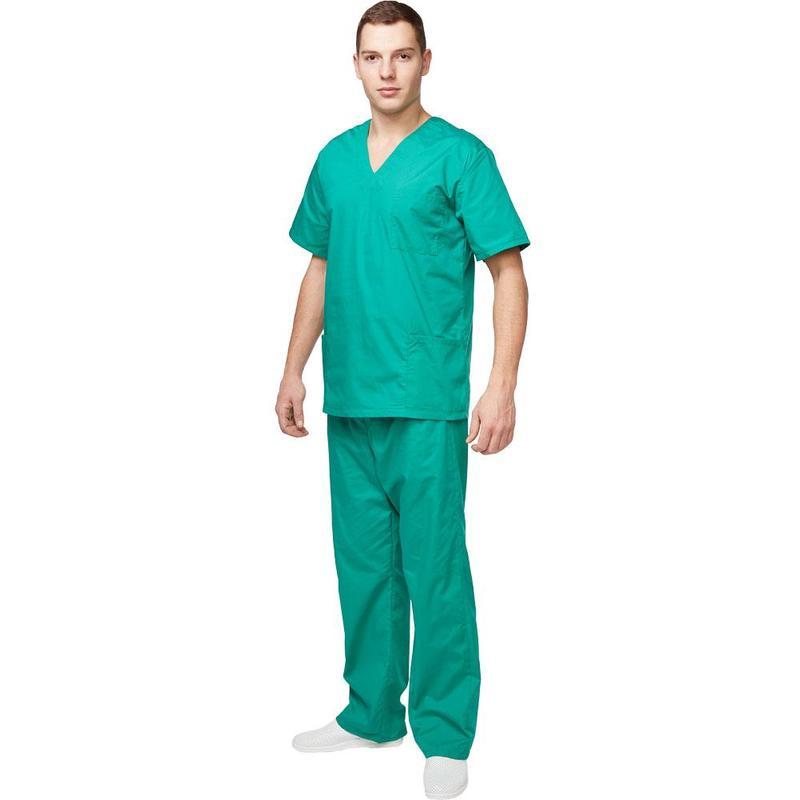 Мед.одежда Костюм хирурга универсальный м05-КБР, куртка/брюки, зеленый (размер 48-50, рост 158-164)