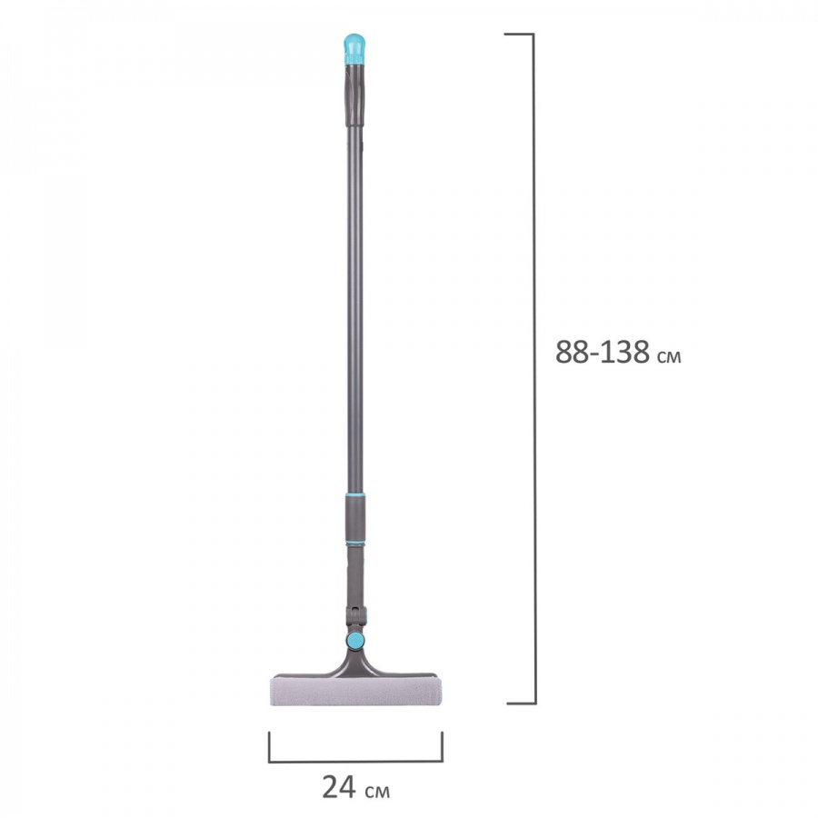 Окномойка вращающаяся со сгоном, телескопическая ручка 88-138 см, ширина 24 см, LAIMA HOME, 606802, (HY0068)