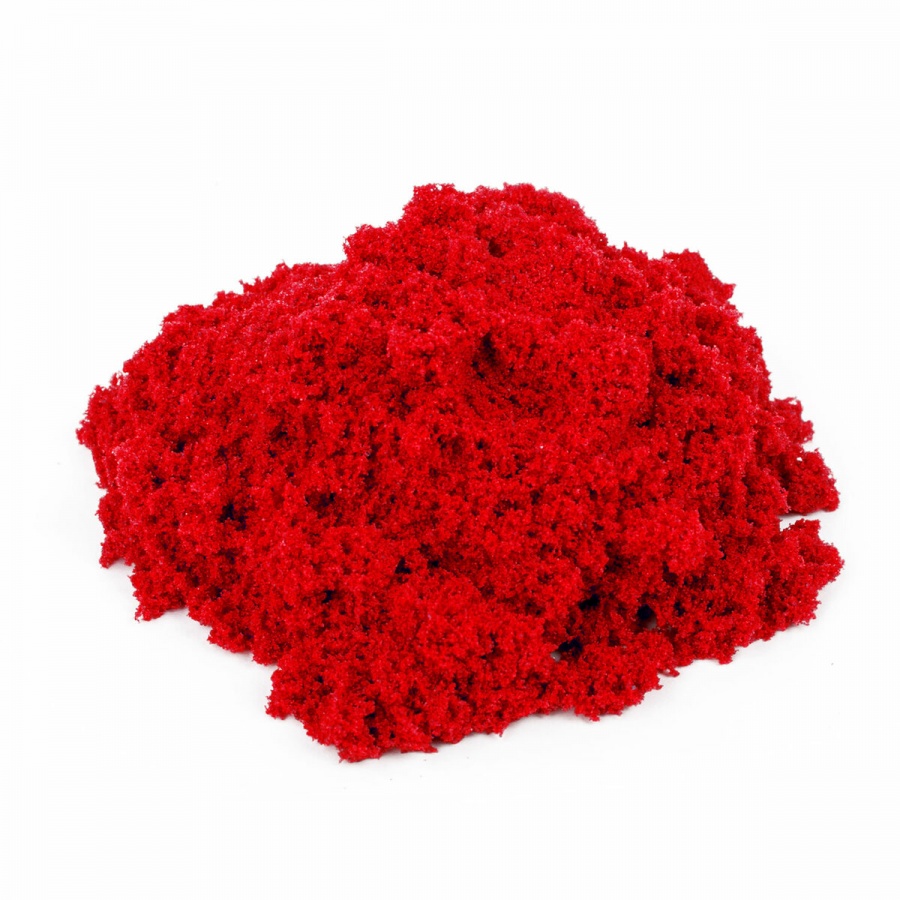 Песок для лепки кинетический Brauberg Kids, красный, 500г, 2 формочки, ведерко, 12 уп.