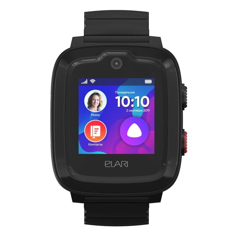 Смарт-часы Elari KidPhone 4G, черные (KP-4G Black)