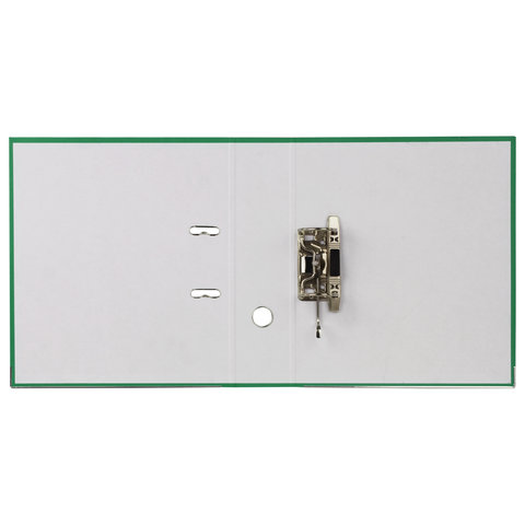 Папка с арочным механизмом Brauberg (80мм, А4, с уголком, картон/пвх) зеленая (227193)