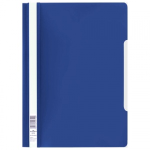 Папка-скоросшиватель Durable (А4, 180мкм, до 100л., пластик) темно-синяя (2573-07)