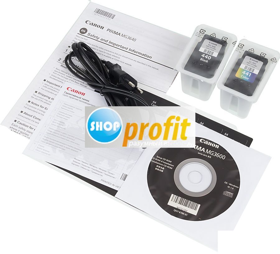 МФУ струйное Canon Pixma MG3640, черный, USB/Wi-Fi (0515C007)