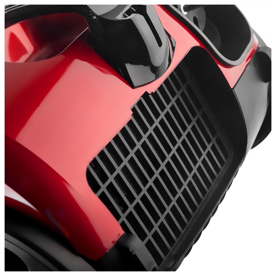 Пылесос Brayer BR4223, с пылесборником, 1800Вт, черный/красный