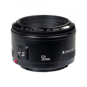 Объектив Canon EF 50mm F1.8 II, байонет Canon EF, черный (2514A011)