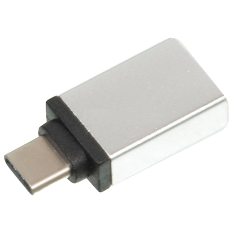 Переходник USB3.0 Red Line OTG, USB-C - USB-A (f), серый (УТ000012622), 110шт.