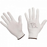 Перчатки защитные нейлоновые без покрытия, размер 9 (L), 1 пара