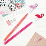 Ручка гелевая стираемая MESHU "Flamingo" (0.3мм, синяя) 1шт. (296387)