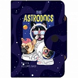 Визитница карманная OfficeSpace "Astrodogs" (10 карманов, пвх, 75x110мм) (319944)