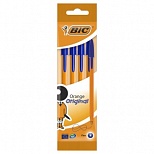 Набор шариковых ручек BIC Orange Original Fine (0.3мм, синий цвет чернил) пакет, 4шт., 10 уп. (8308521)