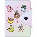Визитница карманная OfficeSpace "Donut" (10 карманов, пвх, 75x110мм) (319943)