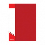 Папка файловая 40 вкладышей inФОРМАТ (А4, пластик, 600мкм, карман для маркировки) красная
