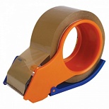 Диспенсер для упаковочной клейкой ленты 50мм Staff "Улитка", синий/оранжевый (440123)
