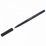 Ручка-роллер Uni-Ball II Micro (0.24мм, синий цвет чернил, корпус черный) 1шт. (UB-104 Blue)