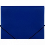 Папка на резинке пластиковая Стамм (А4, 500мкм, до 300 листов) синяя (ММ-32189)