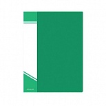 Папка файловая 20 вкладышей inФОРМАТ (А5, пластик, 550мкм, карман для маркировки) зеленая