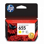 Картридж оригинальный HP 655 CZ112AE (600 страниц) желтый