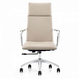 Кресло руководителя Easy Chair 593 TPU, кожзам бежевый, металл