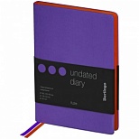 Ежедневник недатированный В6 Berlingo Fuze (136 листов) обложка кожзам, фиолетовая, цв.срез (UD0_87605)