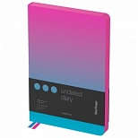 Ежедневник недатированный A5 Berlingo Radiance (136 листов) обложка кожзам, розовый/голубой градиент (UD0_93502)