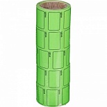 Этикет-лента «Цена» 35x25мм, зеленая прямоугольная, 5 рулонов по 250шт.