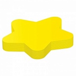 Стикеры (самоклеящийся блок) фигурные Attache Selection Звезда, 70х70мм, желтый неон, 50 листов
