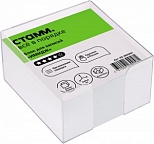 Блок-кубик для записей Стамм "Имидж", 80x80x40мм, белый, прозрачный бокс (БЗ-884301), 30шт.