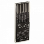 Набор капиллярных ручек Touch Liner (0.05-0.8мм) черные, 5шт.