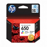 Картридж оригинальный HP 650 CZ102AE (200 страниц) цветной