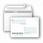 Конверт почтовый C5 Packpost ForPost (162x229, 80г, стрип, печать "Куда-Кому") белый, 1000шт.
